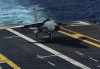 crusader vought F-8E a l'appontage